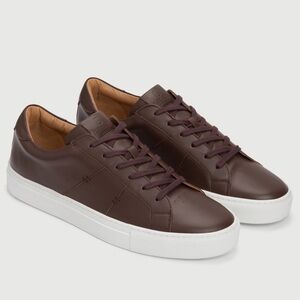 Men's Brown Leather Sneakers